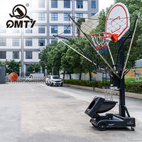 Machine de tir de basket-ball à angles multiples avec rebondisseur intégré