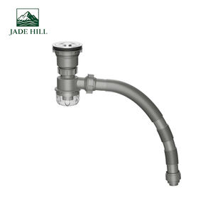 Tuyau de vidange PVC anti-odeur haute qualité, multi-angles, diamètre 110 mm, avec filtre d'évier de cuisine mobile en acier inoxydable - Product Image 6