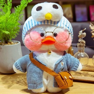 Peluche de Pato Lalafanfan Cafe Mimi, Juguete de Peluche Suave y Adorable con Diadema de Pájaro de Dibujos Animados, Regalo para Niños, Cumpleaños, Navidad - Product Image 3