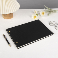 Livre d'or de mariage en lin à couverture rigide de taille A4 de qualité supérieure Journal Couverture en PVC Pages vierges pour capturer les messages des invités de moments spéciaux