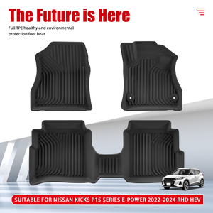 พรมปูพื้นรถยนต์ทำจาก TPE แผ่นรองนั่งกันน้ำสำหรับ Nissan Kicks ชุด P15 <span class=keywords><strong>E</strong></span>-<span class=keywords><strong>Power</strong></span> 2022-2024ขายส่งตามต้องการ - Product Image 2