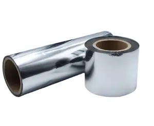 Bright Silver Aluminum metallized polyester film rolls for flexible packaging and lamination