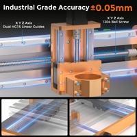 Routeur CNC de bureau haute précision 3020 Nova 800 avec guides linéaires à broches et vis à billes pour gravure sur aluminium