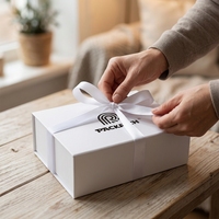 Ensemble moyen rond cadeau tasse à fleur théière parfum emballage imprimé personnalisé boîte en papier Kraft