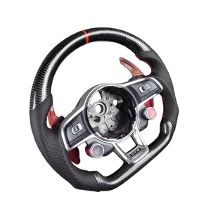 Volant en fibre de carbone avec palettes de changement de vitesse pour VW Golf GTI 7 7.5 Mk7 7,5 7R R Mk7R <span class=keywords><strong>Audi</strong></span> A3 8V Jetta Tiguan Accessoires - Product Image 3