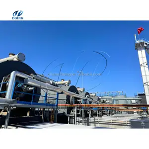 1-50tpd Waste Tyre Plastic to Diesel Pyrolysis plant With Pyrolysis Oil Refinery Machine Distillation System