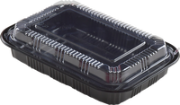 20 Boîtes Bento jetables en PP, rectangulaires, épaissies, de qualité alimentaire, pour nouilles, sushis, plats à emporter, écologiques