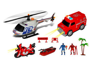 Nuovo Modello di Giocattolo Camion dei Pompieri in Due Stili Misti, Set Giocattolo in Plastica per Bambini - Product Image 5