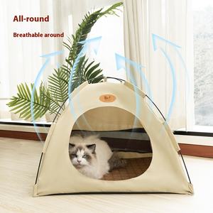 Casa de Campaña Triangular Portátil y Removible para Gatos, Impermeable y Transpirable, para Exteriores - Product Image 4