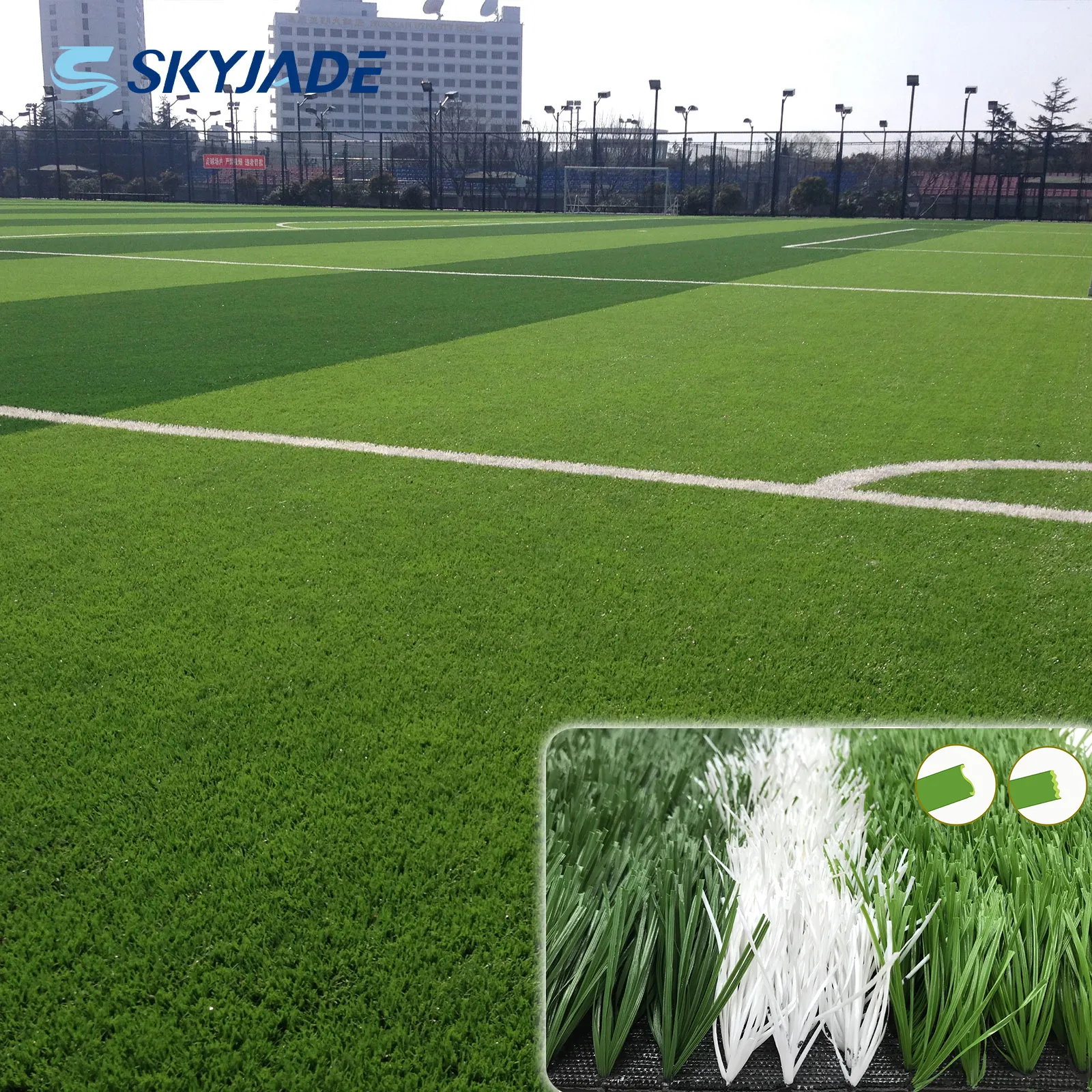 Gran oferta, césped Artificial Teade-Di de 50mm, alfombra de césped sintético duradero, césped Artificial para campo de fútbol