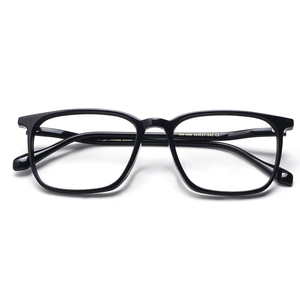 Gafas rectangulares con montura completa para hombre, monturas ligeras con protección UV para corrección de la visión, color sólido, unisex para adultos - Product Image 3
