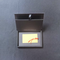 Biodégradable 2mm carton papier VIP carte NFC boîte d'emballage cadeau pliable mince portefeuille support minimaliste avec impression de gaufrage