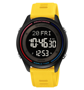 SKMEI 2348นาฬิกาข้อมือดิจิทัลสำหรับผู้ชาย, นาฬิกาสปอร์ตหรูโครโน่กันน้ำ5ATM ออกแบบได้ตามที่ต้องการ - Product Image 1