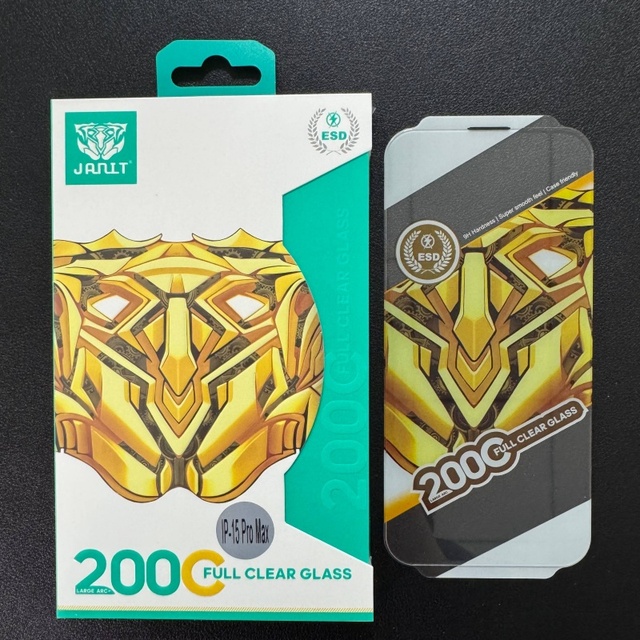 New Coming Janit Tiger Glass 200C No Edge Glass Glass Protector Mobile Screen Protector Screen Protector for iphone 17 Pro Max