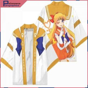 Nuevo Disfraz <span class=keywords><strong>de</strong></span> Cosplay <span class=keywords><strong>de</strong></span> <span class=keywords><strong>Sailor</strong></span> <span class=keywords><strong>Moon</strong></span>, Camisa Haori con Estampado a Color, Capa para Hombres y Mujeres, Kimono <span class=keywords><strong>de</strong></span> Anime - Product Image 2