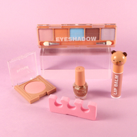 Coffret cosmétique tout-en-un bio vegan personnalisé avec vernis à ongles, gloss à lèvres, fard à paupières, kit de maquillage complet pour filles