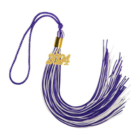 2025 gland de graduation multicolore avec glands de graduation académique de charme d'année
