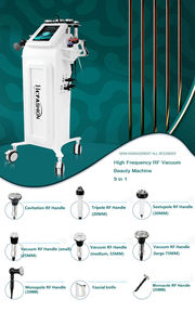 Nouvelle machine de remodelage corporel 9 en 1 verticale 448k pour raffermissement cutané, perte de poids, liposuccion sous vide et <span class=keywords><strong>cavitation</strong></span> 40k pour salon - Product Image 2