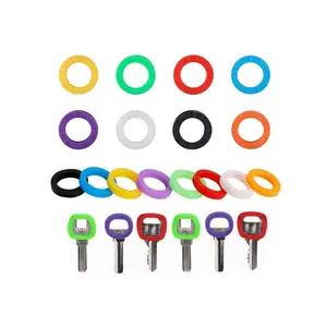 Key Caps Tags Covers Plastic Key Identifier Ring Label Key Cap Sleeve ID to Identify Your Key