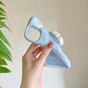 Piccolo fiore di pecora simpatico cartone animato 3D Stand creativo <span class=keywords><strong>Super</strong></span> fuoco Silicone piccola folla tutto compreso copertura <span class=keywords><strong>protettiva</strong></span> - Product Image 3