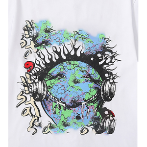 T-shirt Oversize en Coton Décontracté de Haute Qualité, Imprimé Graphique Streetwear Série Hell, Meilleure Vente en Gros - Product Image 1