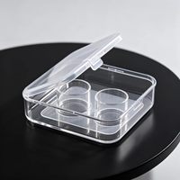 Boîte d'emballage personnalisée en plastique transparent écologique pour flacons, en vrac, OEM, haute qualité, 3 ml, 2 compartiments, étui moulé par injection pour flacons