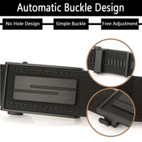 Ceinture tactique en métal à boucle automatique, ceinture renforcée en nylon bicouche 1100D, ceinture EDC d'extérieur résistante, vente en gros en usine, vente en gros
