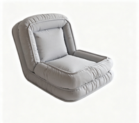 Canapé-lit pliable intégré avec nid pour humain et animal, coussin de dossier inclus, canapé paresseux tout-en-un