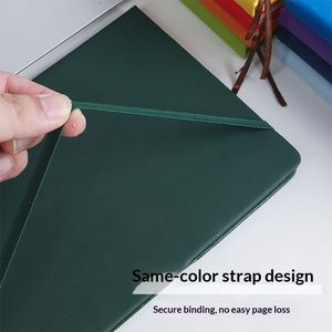 Business Notebook Full Horizontal Inner Page Cross-Border Export <b>A5</b> Elastic Band Strap Notepad Simple PU <b>Diary</b> Book Wireless - Product Image 4