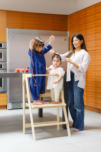 Taburete de Cocina Doble para Niños Pequeños, <span class=keywords><strong>Torre</strong></span> de Cocina Ajustable para Gemelos - Product Image 5