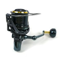 Moulinet Spinning Gauche RL034 Corps Métallique Rapport de Transmission 4.8:1 637.5g Idéal pour la Pêche en Mer, la Pêche en Roche, la Pêche en Surf et la Pêche de Plage