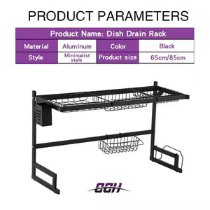 CCH 2 livelli scolapiatti Organizer da cucina piatto di asciugatura scolapiatti da banco ripiano stendino da cucina stendino sopra il lavandino - Product Image 6