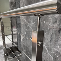 HDSAFE Kit de garde-corps de câble métallique de balcon en acier inoxydable Balustrade Main courante de pont résidentielle d'appartement Main courante pour rampe d'escalier