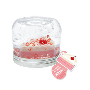Jouets Montessori en gros, jouets squishy, aliments en plastique, tranches de fraises, style gâteau, slime beurre blanc et rose, pack cadeau pour enfants, kit de slime DIY - Product Image 4