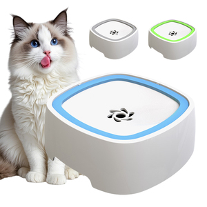 Bol d'eau anti-éclaboussures 1,5 L pour animaux de compagnie, avec disque flottant, abreuvoir pour chien sans déversement, abreuvoir pour chat, distributeur d'eau à alimentation lente pour animaux qui buivent de manière désordonnée - Product Image 2