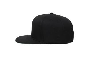 Casquette de baseball snapback noire vierge 6 panneaux, 20% laine 80% acrylique, haute qualité, faible MOQ, vert classique, décontractée pour l'extérieur, vente en gros - Product Image 4