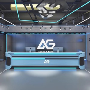 Tùy chỉnh thép không gỉ thanh toán tiếp nhận Bàn bar bảng bền MDF chất liệu cho Internet quán cà phê & bi-a hội trường - Product Image 4