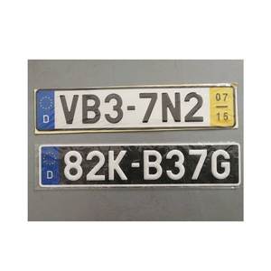 Plaques d'<span class=keywords><strong>immatriculation</strong></span> de voiture réfléchissantes européennes/allemandes - Product Image 1