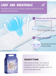 Serviettes hygiéniques féminines jetables en coton biologique pur naturel, <span class=keywords><strong>avec</strong></span> <span class=keywords><strong>applicateur</strong></span>, pour usage menstruel, vente en gros - Product Image 2