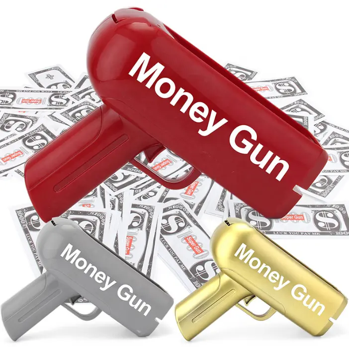 2023 Party Atmosphere Spray Money Toy Gun New design money gun cash spray