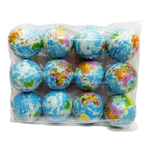 <span class=keywords><strong>Bola</strong></span> de espuma suave para niños, globo terráqueo, mapa <span class=keywords><strong>del</strong></span> <span class=keywords><strong>mundo</strong></span>, juguete de PU antiestrés, relajante, regalo - Product Image 1