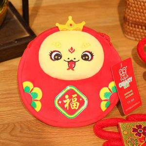 Schattig rood slangjaar slang mascotte portemonnee pop Feiya merk PP katoen superzacht knuffeldier klein cadeau envelop cartoon - Product Image 6