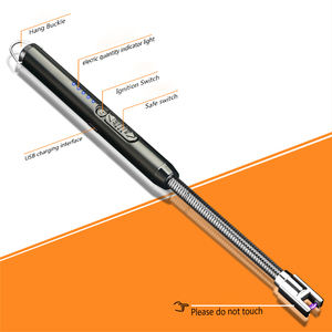 Briquet électrique Rechargeable coupe-vent, Arc de Camping, pour barbecue, <span class=keywords><strong>bougie</strong></span> de mariage, avec cou Flexible et crochet de suspension - Product Image 4