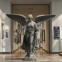 Sculpture de statue d'angle en bronze grandeur nature de jardin extérieur personnalisé avec technique de moulage à vendre