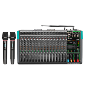 Console de mixage et amplificateur de sonorisation professionnelle PA16XM avec microphone pour scène, DJ, sonorisation en direct, système PA - Product Image 6