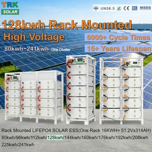 แบตเตอรี่แบบแร็ค LiFePO4 48V 51.2V 200Ah 280Ah 314ah 14kwh 16kwh สำหรับเก็บพลังงานแสงอาทิตย์ 128kwh 215kWh 241kwh 6000 รอบการใช้งาน TIANRIKO - Product Image 1