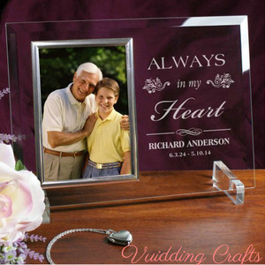 Cornice Portafoto in Vetro 'In Memoria' per Regali Commemorativi - Product Image 6