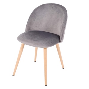 <strong>UK</strong> Style Lingge Decoration <strong>Velvet</strong> Dining <strong>Chair</strong> Stainless Metal Chrome Living Room <strong>Chair</strong> for Sale - Product Image 3