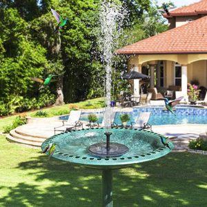 <b>Solar</b> Powered Water Fountain <b>Pump</b> for Bird Bath 1.5W New Upgraded Mini Free Standing <b>Solar</b> Panel Fountain Kit for Outdoor Garden - Product Image 5