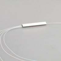 1:4 Mini PLC Optical Fiber Splitter FTTH Mini Steel Tube Type Planar Lightwave Circuit 1m 1x4 No Connector